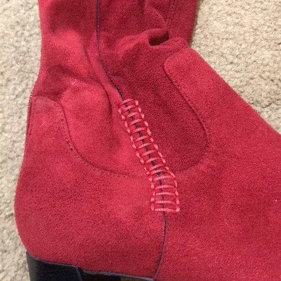 ⚡️FINAL PRICE⚡️ Vintage Red Rare Franco Sarto Boots - Picture 3 of 16